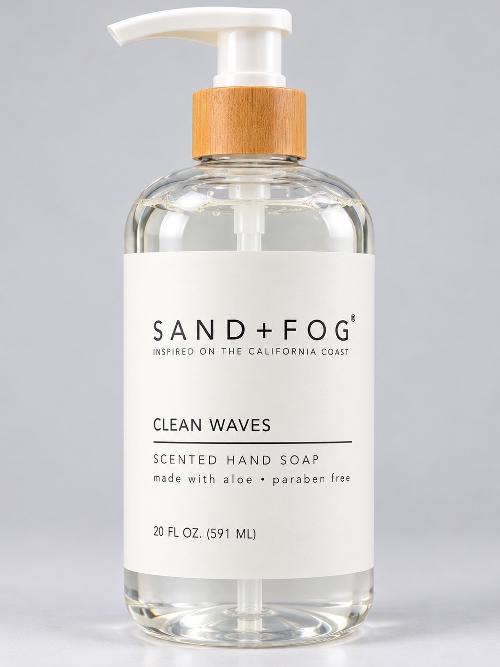 Sand + Fog Clean Waves Scented Hand Soap — Clear